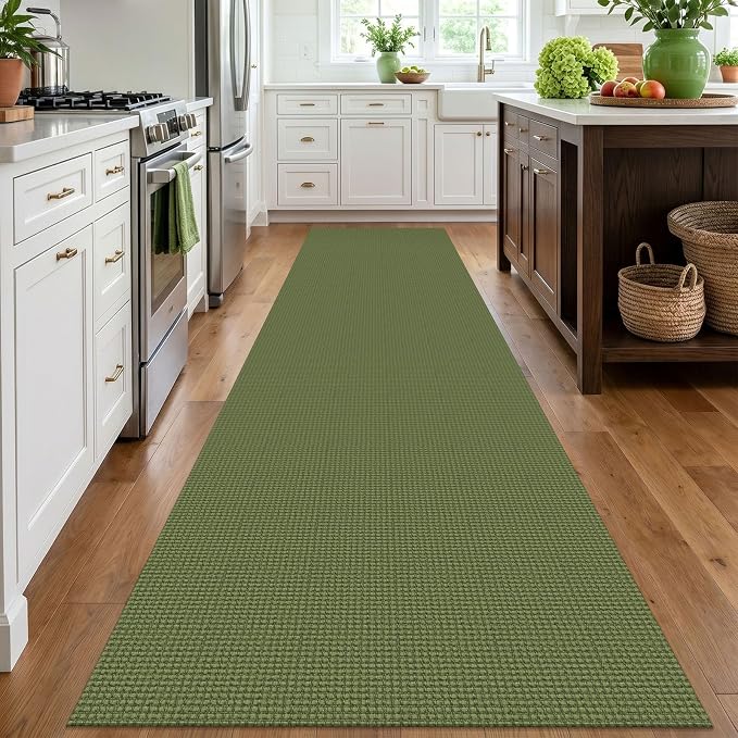 IOHOUZE Washable Runner Rug 3x12 Non Slip Rubber Backed Extra Long Hallway - Image 2