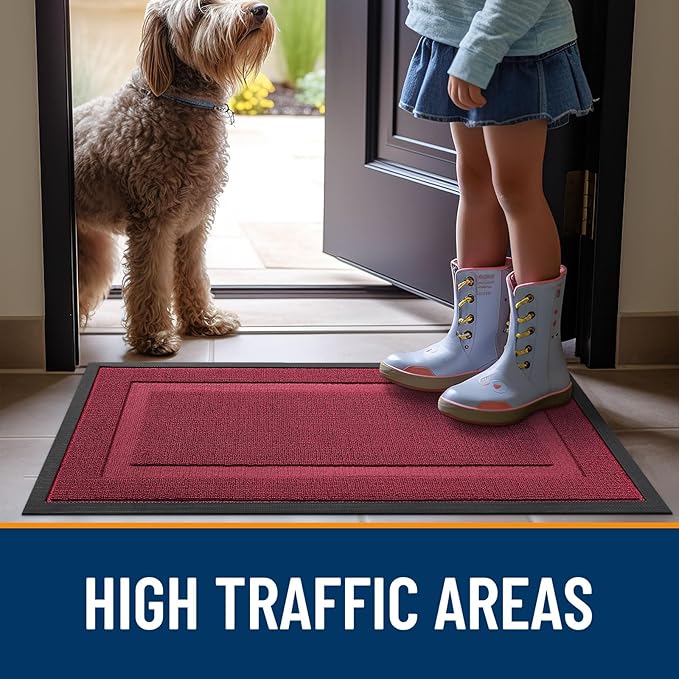 OLANLY Front Door Mat Indoor Outdoor Entrance, Waterproof All-Season, - Image 6