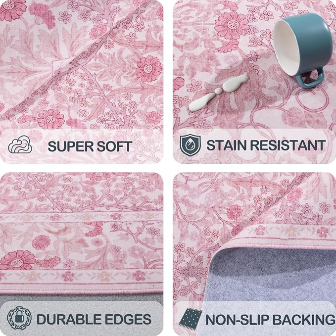Area Rug for Living Room, 10x12 Large Washable Rugs for Dining Room, Non Slip - Image 6