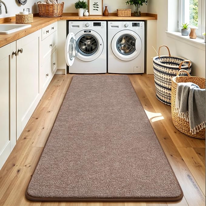 Keeko Soft 2x6 Runner Rug Brown, Bedside Rugs - Image 7