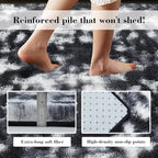 yongyangjuxin Fluffy Rug Shag Area Rug, Mottling Black 6x9 Area Rugs - Image 6