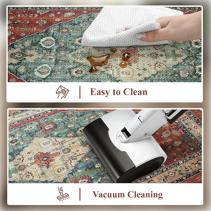 Collive Boho Kitchen Mats Cushioned Anti Fatigue Mats, Non-Slip Kitchen Floor - Image 5