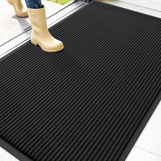 OLANLY Front Door Mat Indoor Outdoor Entrance, Waterproof Heavy Duty Doormat by OLANLY