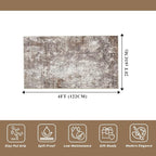 2x4 Washable Non-Slip Runner Rug – Small Throw Rug - Image 2
