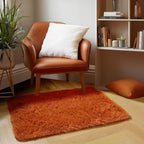 Amdrebio Burnt Orange 2x3 Small Area Rugs - Image 4