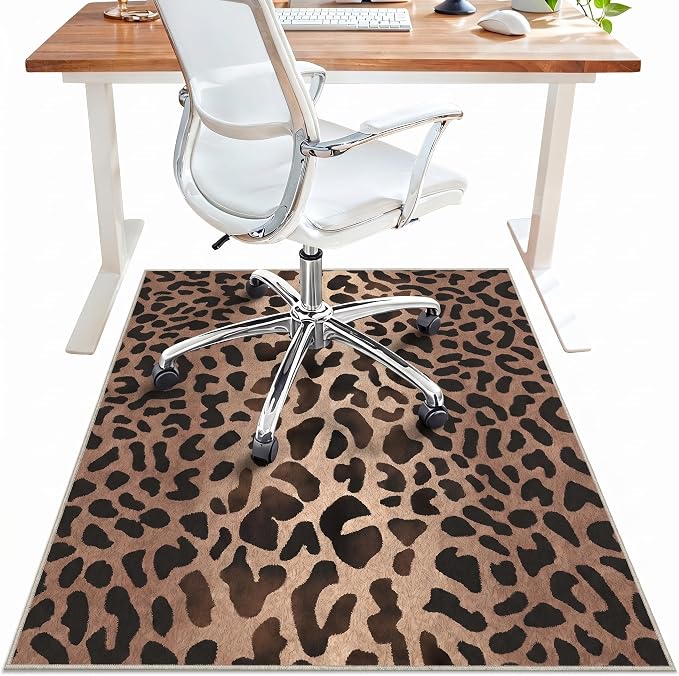 48"x72" Office Chair Mat for Hardwood Tile Floor, Under Desk Carpet Protector by BESBLEE