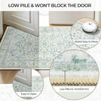CAPALOCA Machine Washable Rugs Nursery Rug Sq4ft Cute Girl Non Slip Low Pile - Image 5