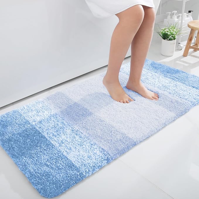 OLANLY Bathroom Runner Rugs Mat 47x24, Extra Soft Absorbent Microfiber Bath Rugs by OLANLY