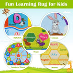STARUIA ABC Kids Rug for Playroom, Non-Slip Educational Toddler Rug for - Image 6