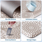 LuxStep Kitchen Mats for Floor, 0.47 inch Thicker Cushioned Rug Anti-Fatigue - Image 5