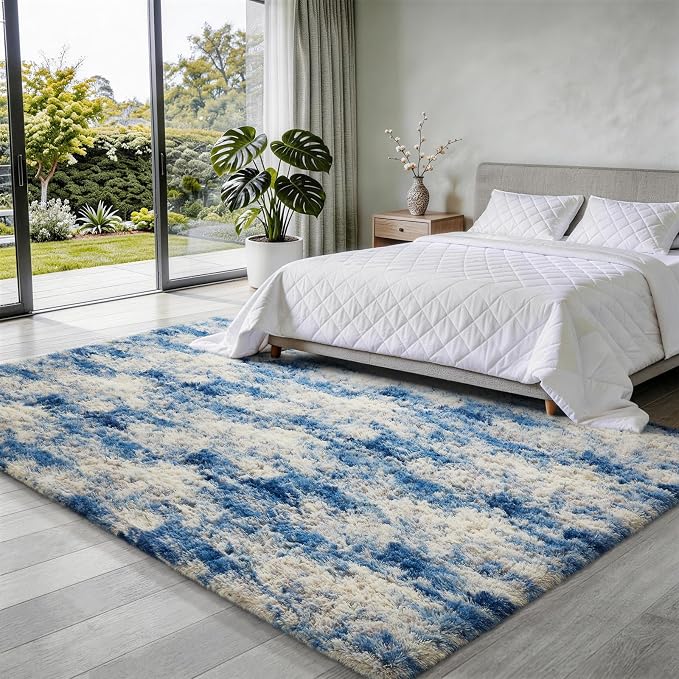 Ophanie Blue and Gray Area Rugs - Image 5