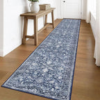 KILOCOCO Runner for Hallway 2.6x16 Runner Rug Printed Vintage Floral Washable - Image 9