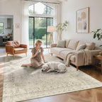 Rugxara 6x9 Area Rugs for Living Room Bedroom, Vintage Floral Retro Boho Non by Rugxara