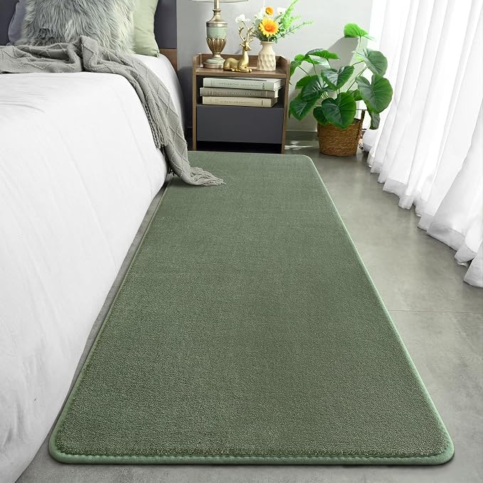 Amearea Modern Soft Hallway Runner Rug, 2x6 Fluffy Bedroom Bedside Rugs - Image 2