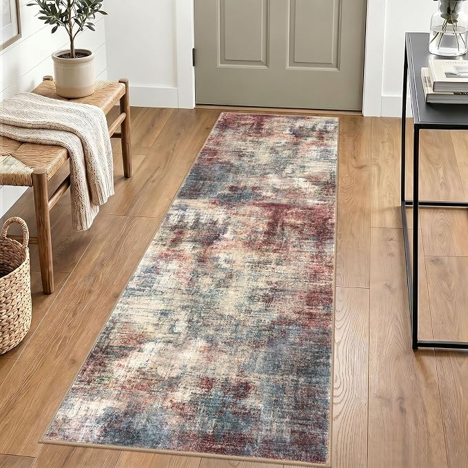 IOHOUZE Abstract Runner Rug 2x6 Ft Washable Runners by iOhouze