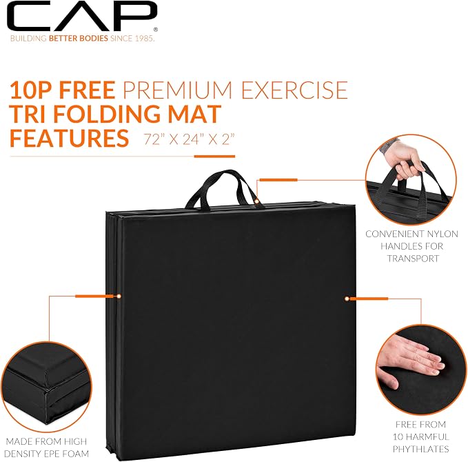 CAP Barbell All Purpose Folding Anti Tear Exercise Training Aerobic Fitness Gym - Image 3