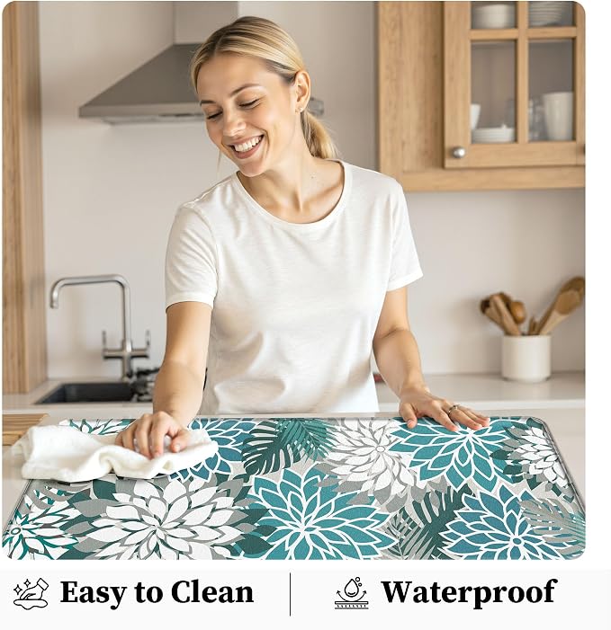 Arenarug Kitchen Mats for Floor 2PCS Cushioned Anti Fatigue Kitchen Mats - Image 5
