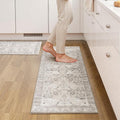 GRANNY SAYS Boho Kitchen Rug Sets of 2, Non Slip Washable Faux Wool Kitchen Mats by GRANNYSAYS