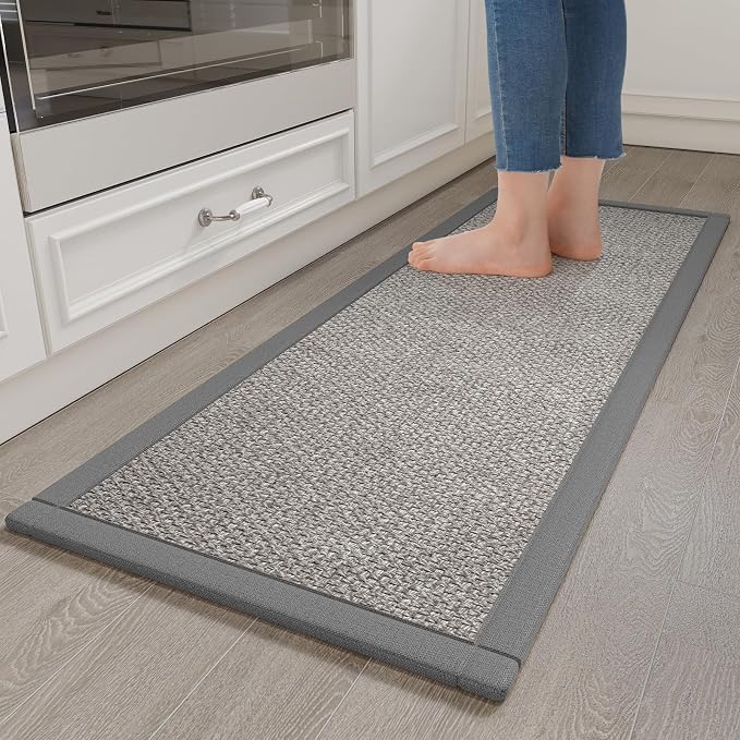 YDKGL Kitchen Rugs Mat Non Slip Washable, 0.4" Thick Anti Fatigue Cushioned by YDKGL