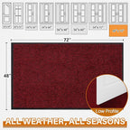 Mibao Front Door Mat Indoor Entrance, Dirt Trapper Welcome Mat - Image 2