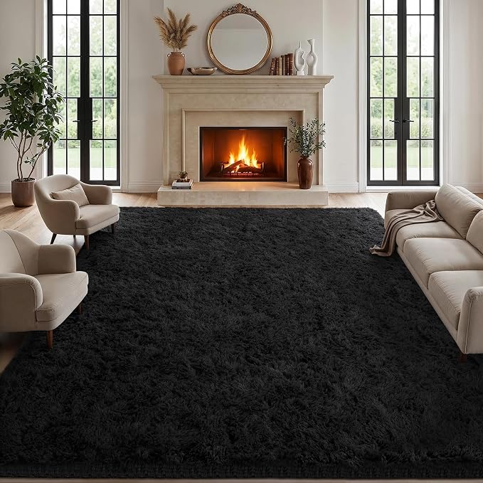 8x10 Area Rugs for Living Room Bedroom: Soft Fluffy Shag Rugs Upgrade Non-Slip - Image 2