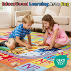 UKISS ABC Kids Rug, Toddler Educational Play Rug - Image 3