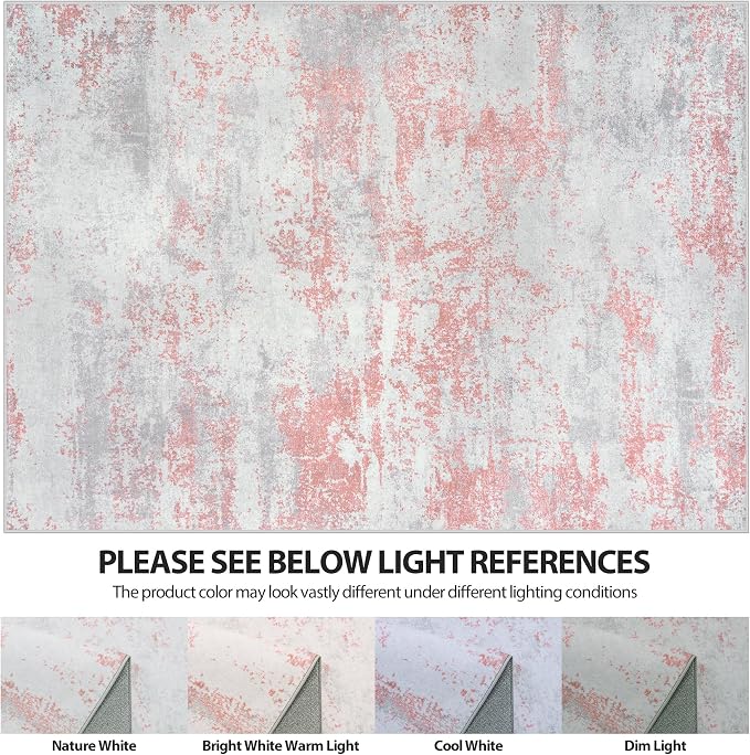 9x12 Area Rugs for Living Room Rug Washable: Abstract Large Rug for Dining Room - Image 7