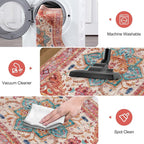 Yamaziot Washable Runner Rug, 2x5 Non-Slip Boho Vintage Hallway Rug Runner - Image 6