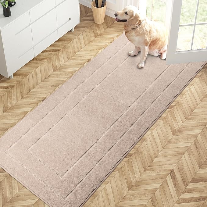 PURRUGS Dirt Trapping Door Mat 32" x 70", Non-Slip/Skid Machine Washable by PURRUGS