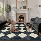 Lahome Machine Washable Area Rug 6x9, Soft Large Bedroom Rug Non Slip Living - Image 4