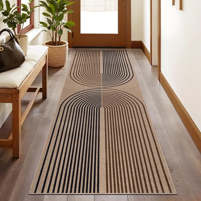 Tangsoo Rainbow Easy Jute Rug 2x6 Washable Runner - Image 2