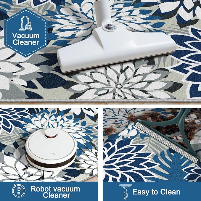 Arenarug 2x3 Washable Small Rug Tropical Botanical Modern Floral Indoor - Image 5