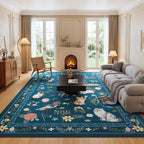 Unirea 8x10 Dark Blue Cat Area Rugs by UNIREA