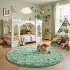 Amdrebio Sage Green Round Rug 4Ft - Image 6