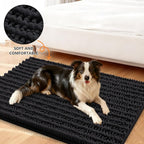 Smiry Dog Door Mat for Muddy Paws 47x20, Absorbent Dirt Trapper, Non-Slip - Image 2