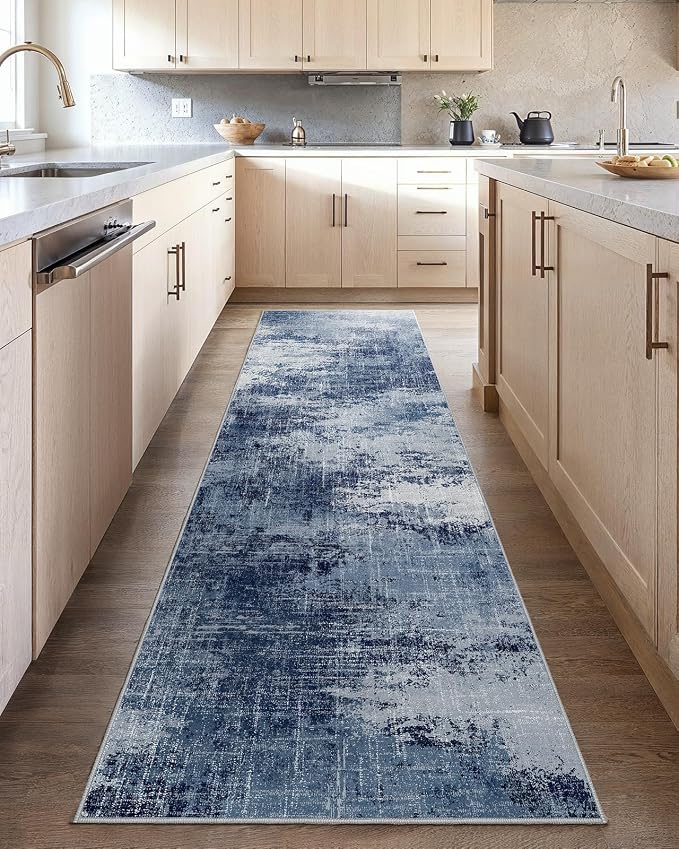 Runner Rugs for Hallway 2'6"x8', Modern Abstract Machine Washable Runners for - Image 2