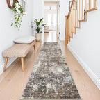 2x12 ft Washable Hallway Runner Rug – Non-Slip Stain-Resistant Low-Pile Long - Image 8