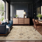 Machine Washable Rug for Living Room: 6x9 Area Rugs Boho Vintage Rug Stain - Image 7