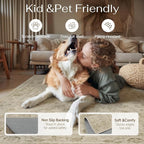 8x10 Easy Jute Neutral Area Rug Beige Vintage Indoor Outdoor Carpet Non-Slip - Image 4