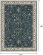 Hazo Haus Dark Green Oushak Living Room Rug 10x14 - Image 2