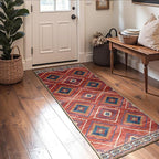 BESTSWEETIE Area Rug 2x6 Rug Machine Washable Non-Slip Low Pile Print Pattern - Image 3