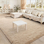 BENRON Fluffy Rugs for Living Room 6x9 Light Tan, Washable Large Area Rugs for - Image 2