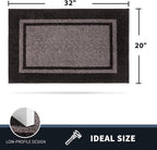 PURRUGS Dirt Trapping Door Mat 20" x 32", Non-Slip Machine Washable Entryway Rug - Image 2