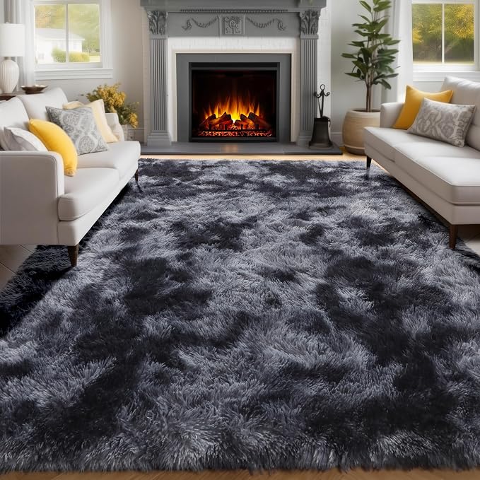 PAGISOFE Dark Grey Large Area Rugs - Image 3