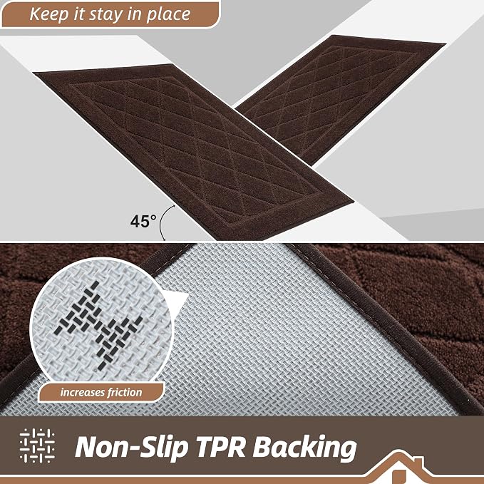BEQHAUSE Dirt Trapper Door Mat 32" x 72", Doormat Non-Slip Entryway Rugs - Image 5