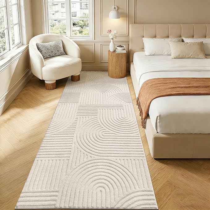 Pauwer 3x8 Washable Area Rugs for Living Room Modern Beige Solid Color Soft - Image 8