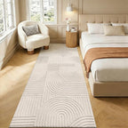 Pauwer 3x8 Washable Area Rugs for Living Room Modern Beige Solid Color Soft - Image 8