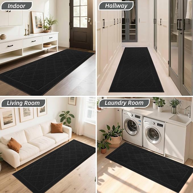 BEQHAUSE Dirt Trapper Door Mat 32" x 72", Doormat Non-Slip Entryway Rugs - Image 8