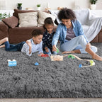 5x7 Fluffy Fuzzy Area Rug for Living Room Bedroom, Ultra Soft Rugs for Living - Image 6