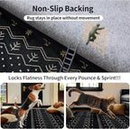 SERISSA 2x4 Rugs for Entryway, Washable Non-Slip Kitchen Runner Rug Small Black - Image 6